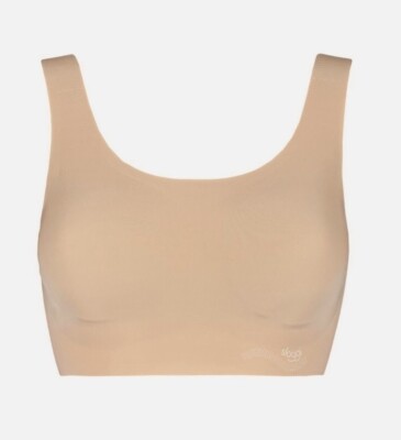 Sloggi Zero Feel Beige Bra Top UK S 10