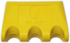 Q-Claw Portable Pool/Billiards Cue Stick Holder/Rack - 3 Place -YELLOW