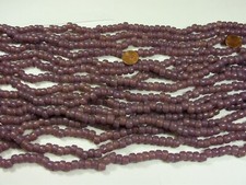 15 Strands 22" Purple Pony Glass Beads Wholesale Bulk Lot 6mm x 9mm  A 