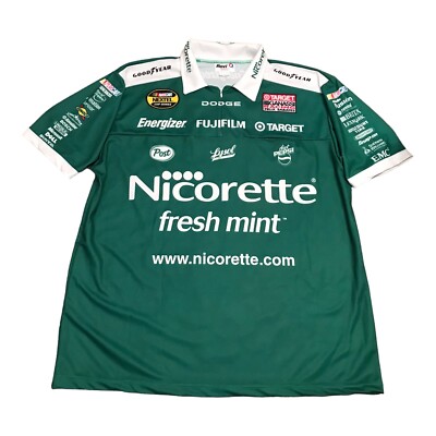 Target Ganassi Racing NASCAR Sprint Cup Series Pit Crew Shirt Signed Dodge 2XL