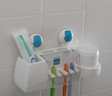 FLIP Wall Strong Suction Absorption ABS Toothbrush Holder hanger rack for bath