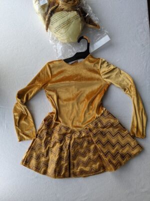 Girls Pokemon Eevee Costume - Deluxe Hooded Dress With Ears & Tail For Halloween Cosplay