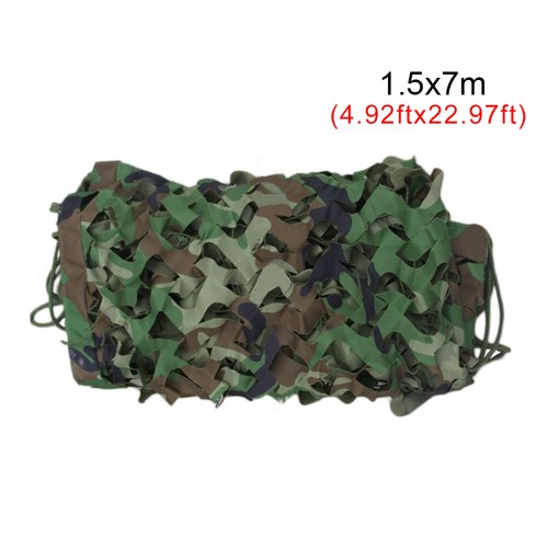 Camo Netting Woodland Army Green Net Military Camping Hunting Hide Shelter 2m-8m - Picture 18 of 19
