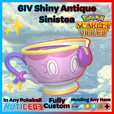 ✨ Shiny Antique Sinistea 6IV ✨ Pokemon Scarlet & Violet 🚀 Fast 🚀