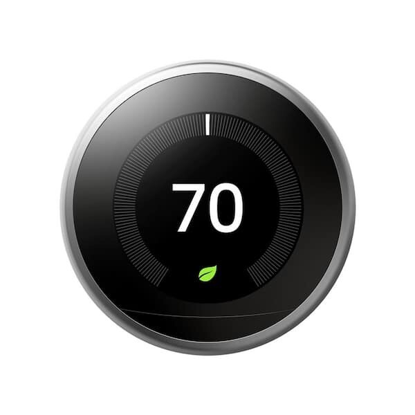 Google Nest Learning Thermostat Stainless Steel