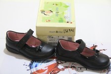 Image of START RITE 'MARIA' GIRLS BLACK LEATHER SHOES UK SIZE 7 H EU SIZE 24