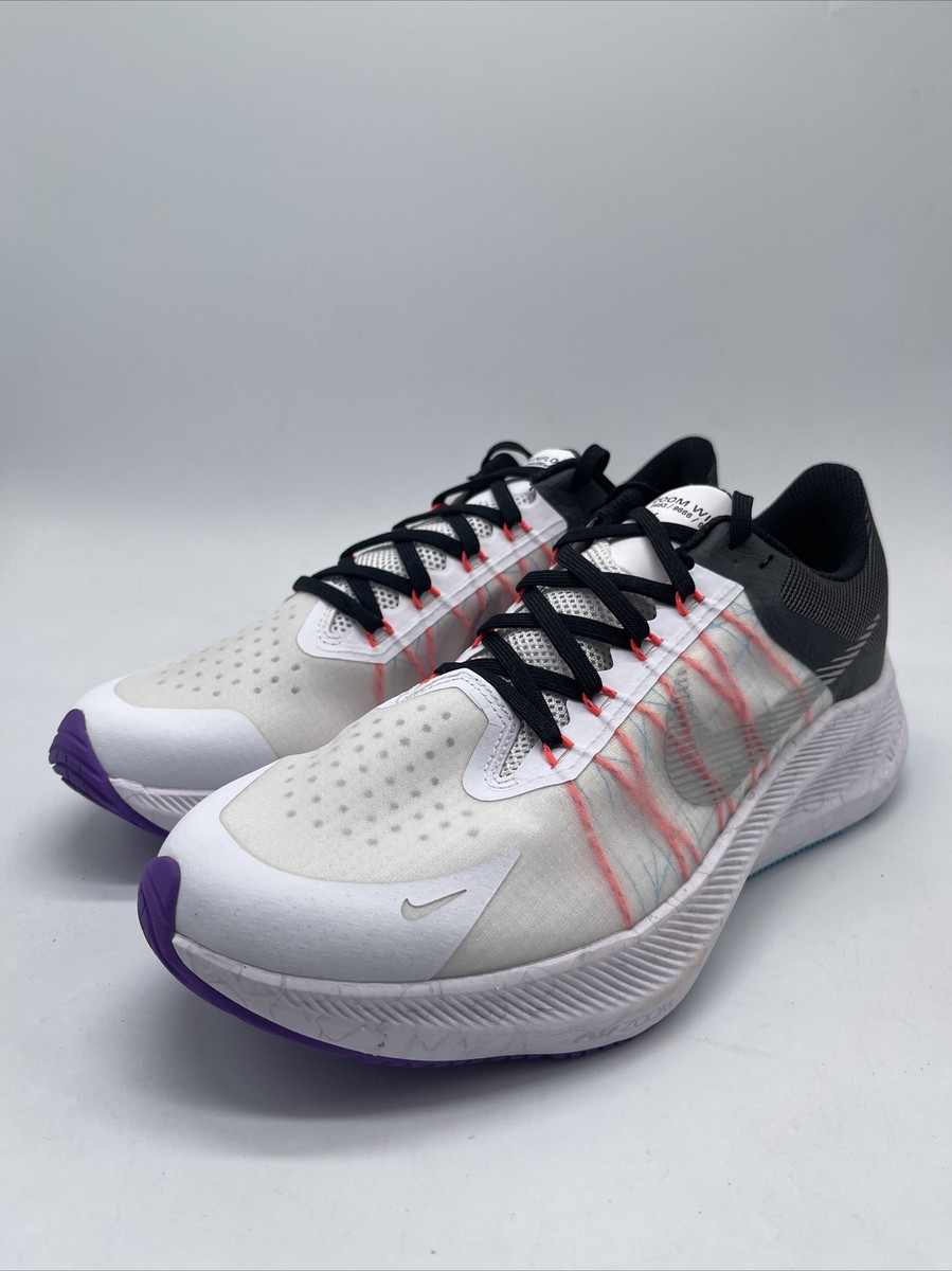 Nike Zoom Winflo 8 White Black 2021 CW3421-103 Women's Size 10 | eBay