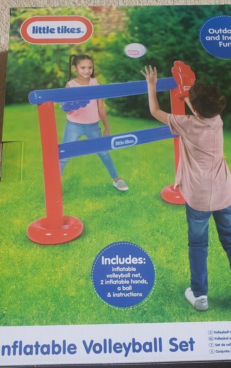 Little Tikes Inflatable Volleyball Set Outdoor & Indoor Fun New eBay