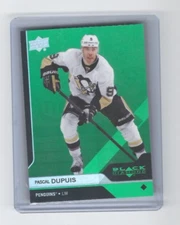 2013 2013-14 BLACK DIAMOND PASCAL DUPUIS EMERALD GREEN 02/10 #90 PENGUINS