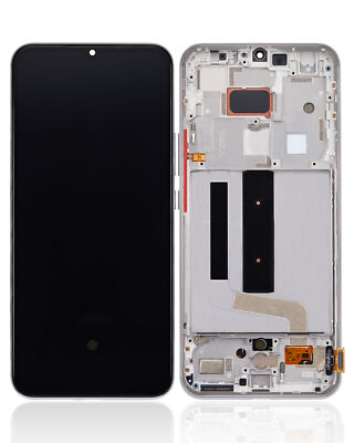 OLED Assembly With Frame Compatible With Xiaomi Mi 10 Lite 5G (Dream White)