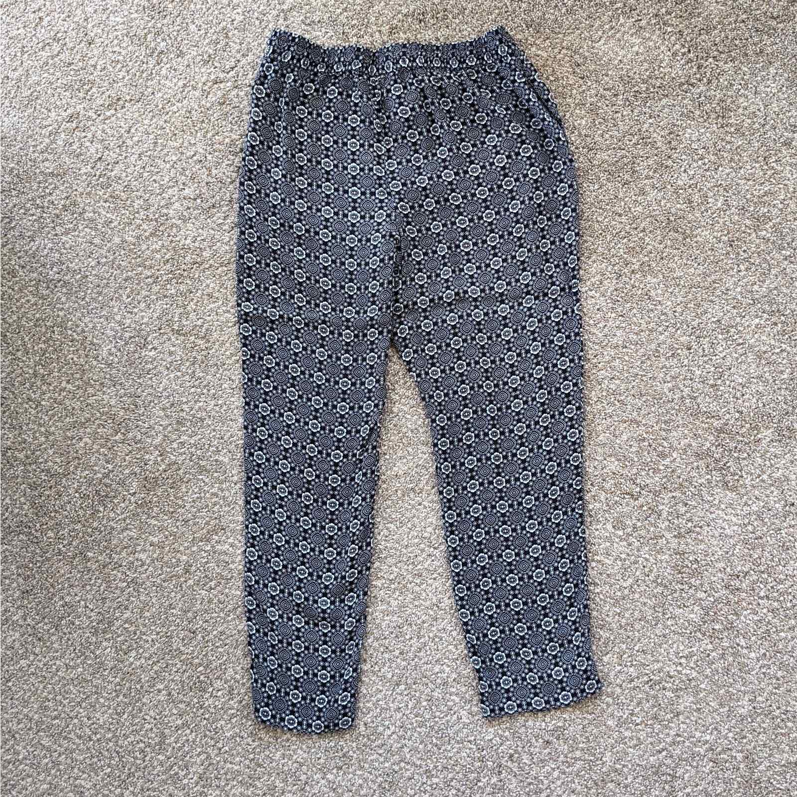Talbots Petites Patterned Drawstring Pants Sz. MP - image 2