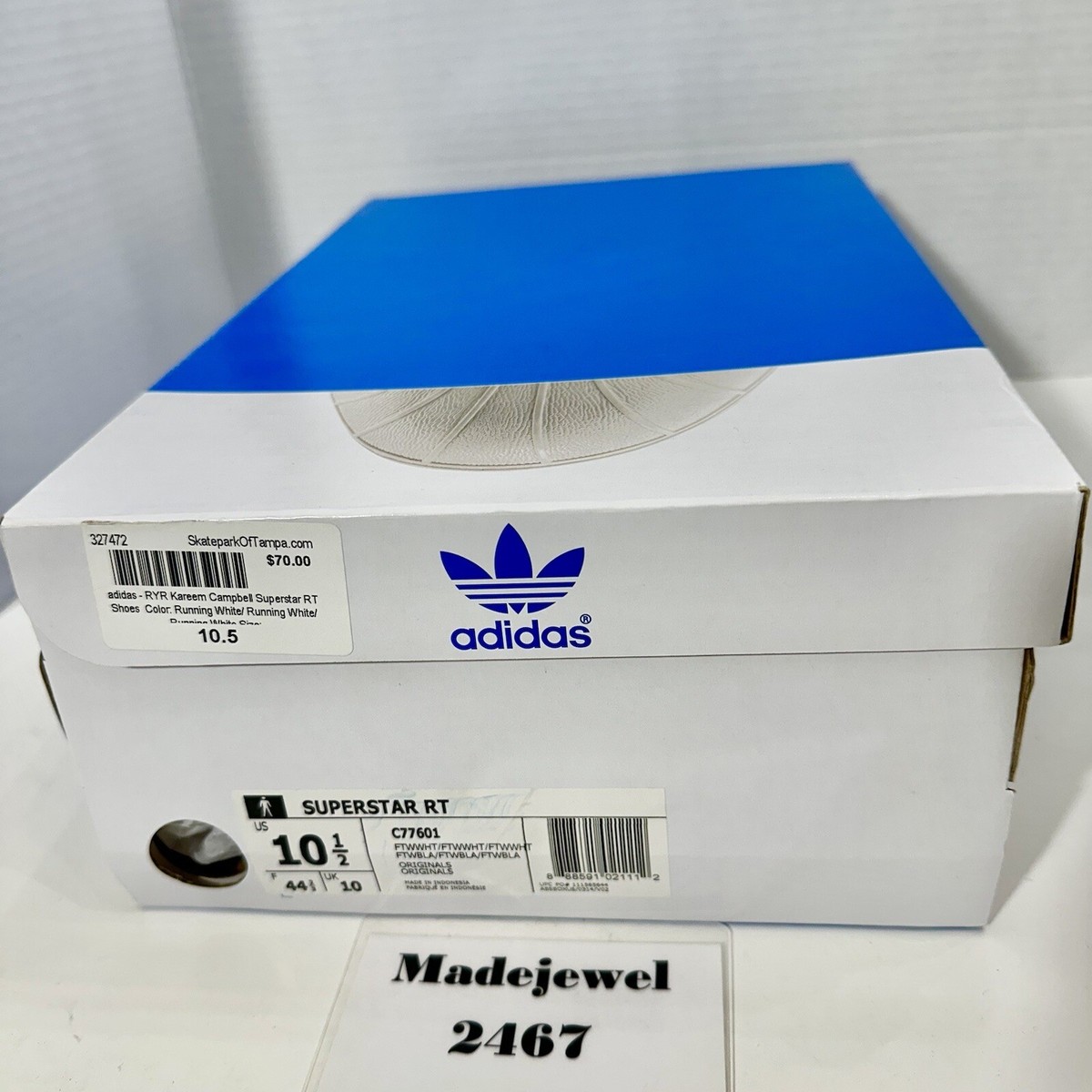 Adidas RYR Kareem Campbell Superstar RT Sz 13 2015 Release Pre-owned Adidas RYR Kareem Campbell Superstar RT Sz 10.5 New DS 2015  main image 3