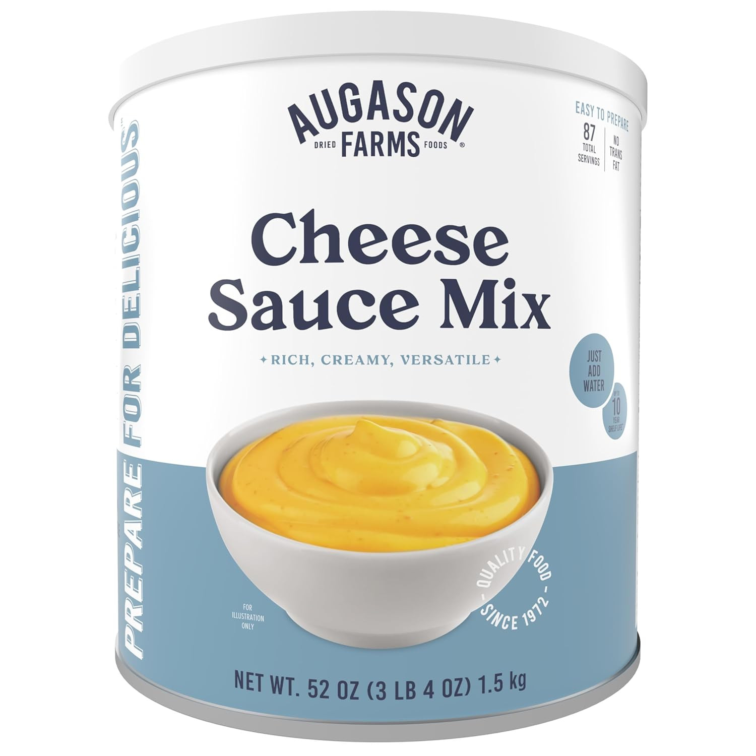 Банка для смеси сырных соусов Augason Farms, Аварийный запас продуктов, Повседневные блюда, (Упаковка