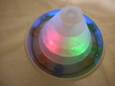 North Point Battery Operated Illuminated Water Fountain Pebble Stones Meditation