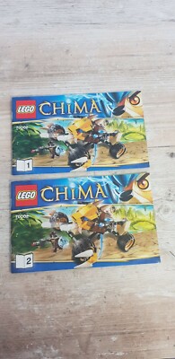 Lego Chima nur Bauanleitungen 70002 Bauplan Anleitung Heft 1+2