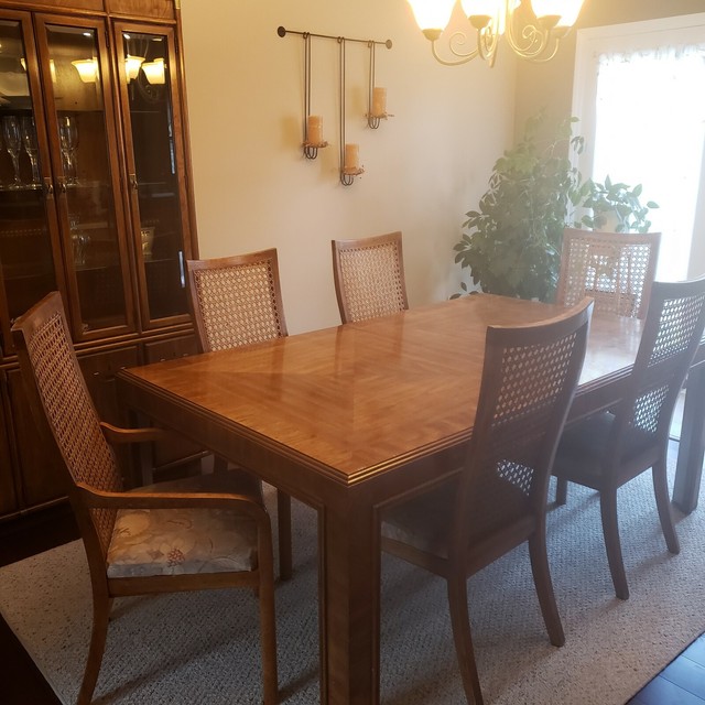 Drexel Heritage Dorothy Draper Campaign style Dining Room Set with
