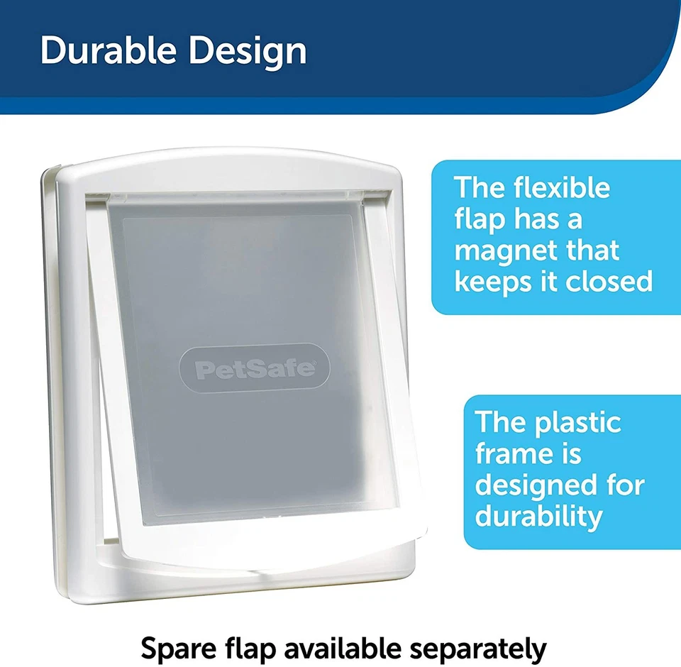 Staywell Pet dog door cat flap. Plastic cover Original White. Small Medium Large - Image 2 of 4
