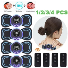 USB Mini Electric Neck Back Pain Massager Cervical Massage Patch Stimulator 2023