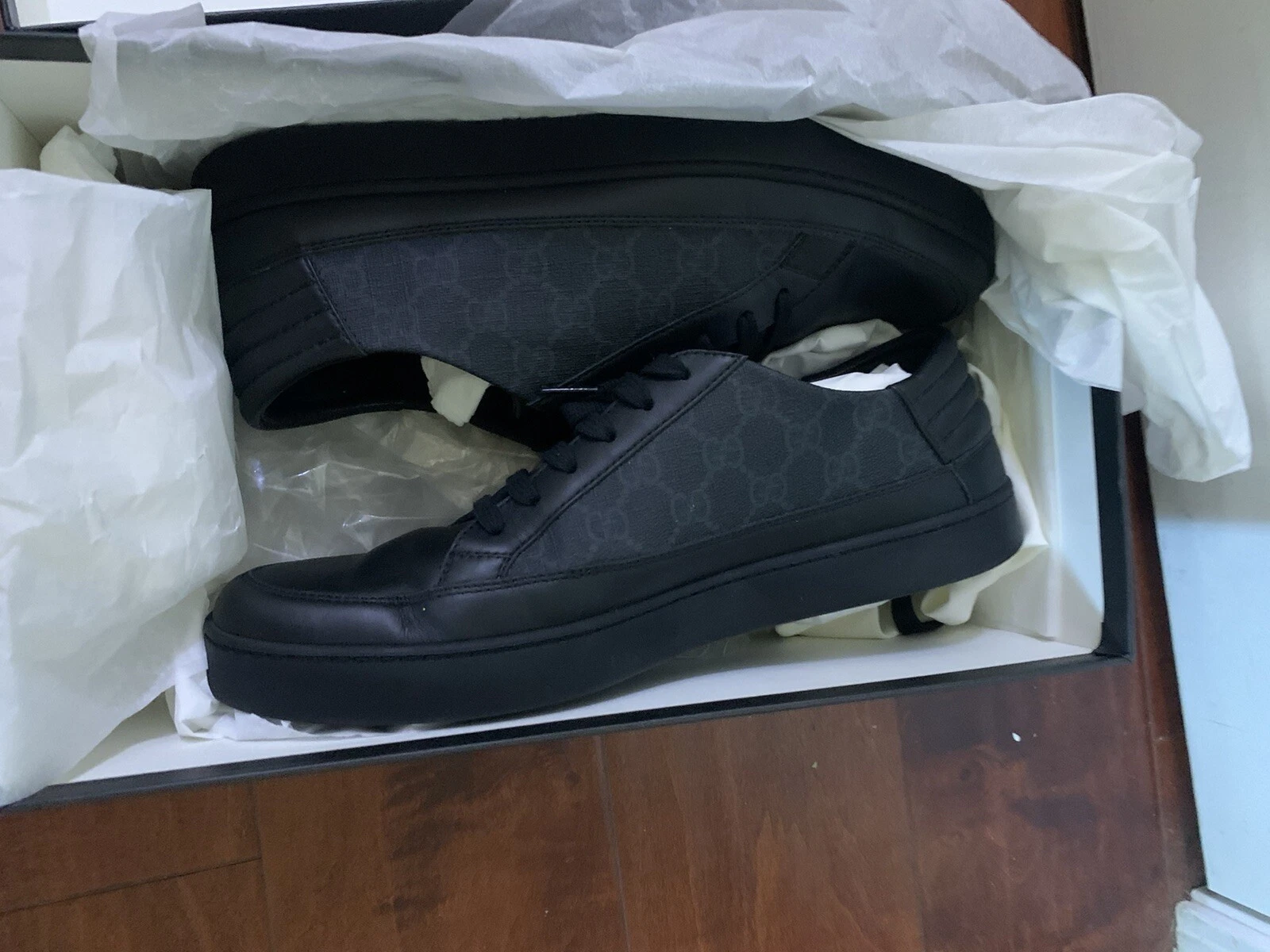 Gucci Noir MIR SOFT/TESSUTO GG SUPREME NERO Taille 11 G