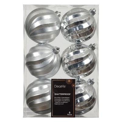 Kaemingk Christbaumkugeln Set Silber (6tlg)