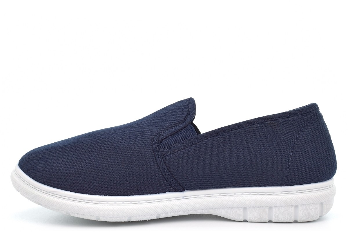 SAOLA Scarpe da uomo in tela pantofole outdoor scarpe slip on scarpe denim suola outdoor blu navy