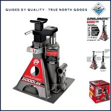 Compact 3 Ton Bottle Jack With Built-in Safety Bar Ideal For Off-road Use