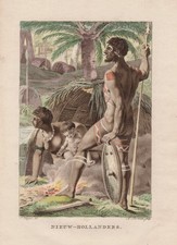 Australia Australien Trachten costumes engraving Kupferstich Kuyper Portm 316198