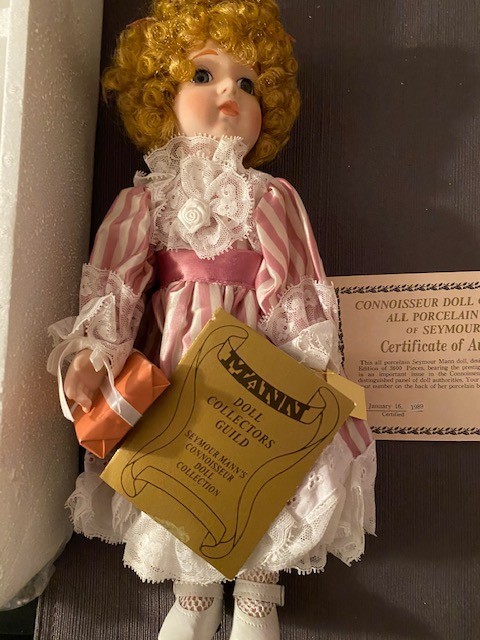 TRACY Birthday Girl -  All Porcelain Doll by Seymour Mann - Limited Edition