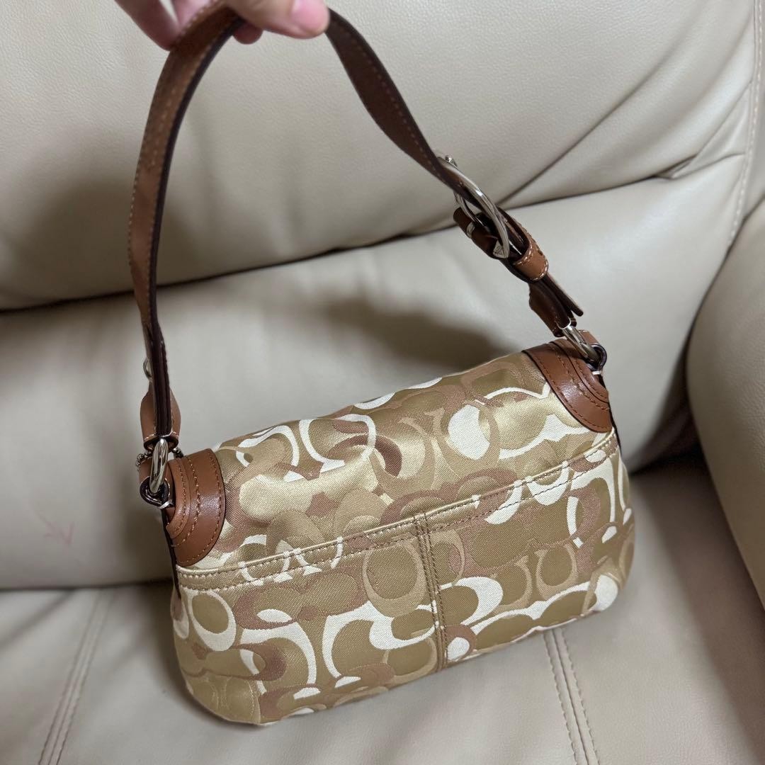COACH HOBO SOHO One Shoulder Bag Signature Leather Br… - Gem