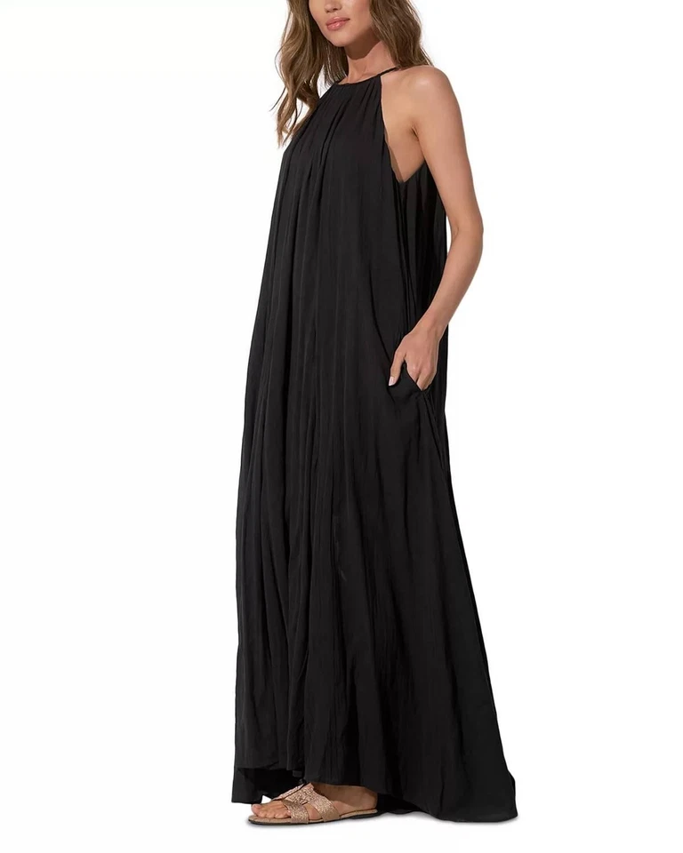 Maxi Vestido Elan Halter Talla S Foto 3 de 4