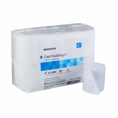 McKesson Cast Padding 4'' x 4 yard Polyester White 16-CP4 20 Ct