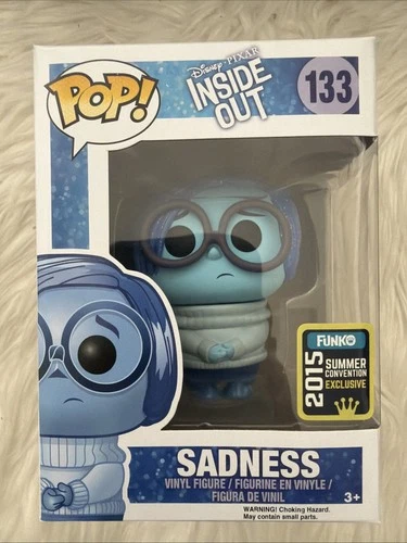 Funko Pop! Vinyl: Pixar Sadness - SDCC (Excl) #133 HTF With Plastic Protector