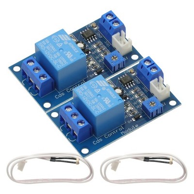 2PCS DC 12V Light Control Switch Photoresistor Relay Module Detection Sensor ...