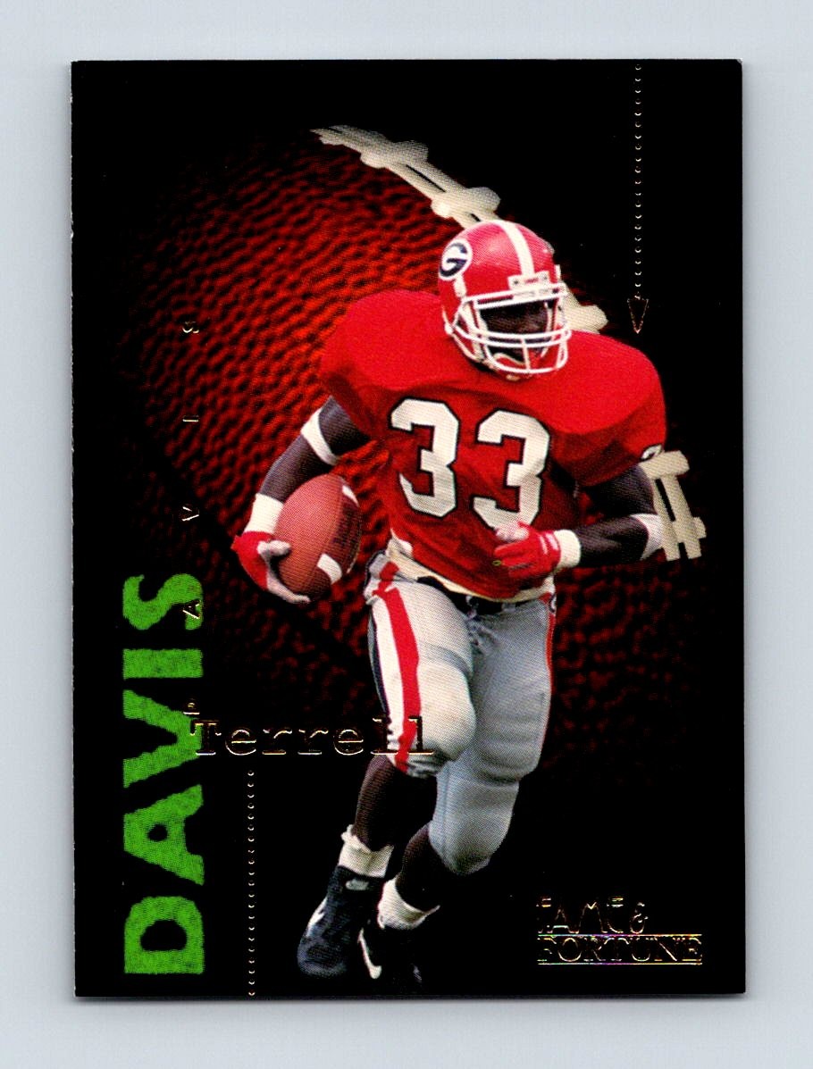 1995 Signature Rookies Fame and Fortune #61 Terrell Davis Georgia Bulldogs