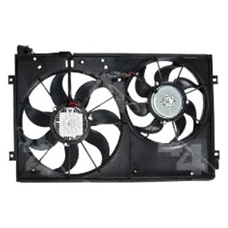 For Volkswagen Jetta 06-15 Four Seasons Radiator / Condenser Fan Motor Assembly - Image 2 of 3