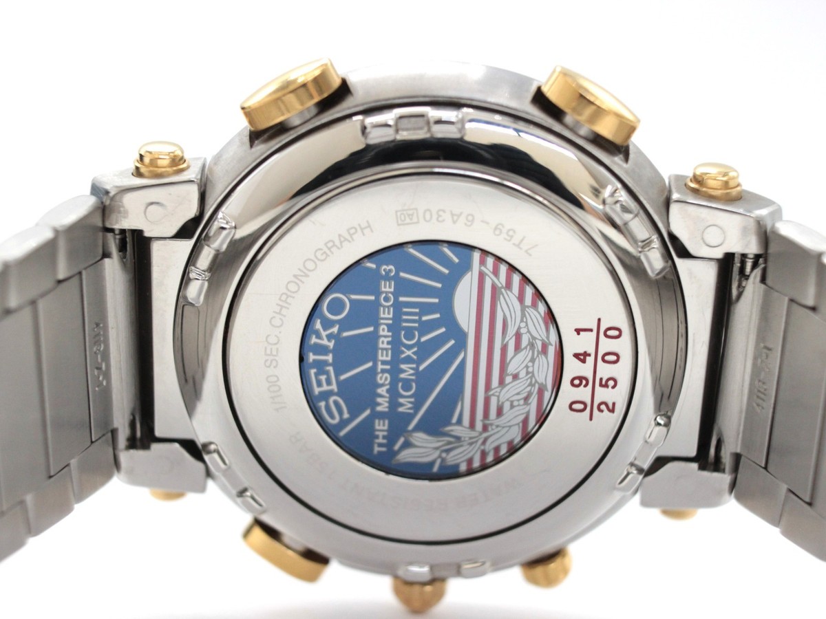 Read! Exc+5] SEIKO THE MASTERPIECE 3 MCMXC Ⅲ 7T59-6A30 Combi Qz