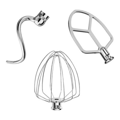 LETOMS Stainless Steel 3 Pieces Attachments (6QT）, Silver 