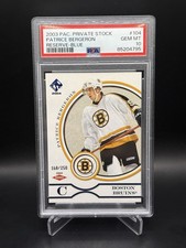 2003-04 Pacific Private Stock Reserve Patrice Bergeron #104 Blue /250 PSA 10 RC