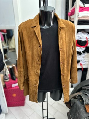 Conbipel Jacke aus Echtem Leder Frau Tg44 Brown LLV1662