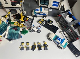 Lego City Police 7744 Fire 7208 7942 & Propeller 7292 Bundle READ