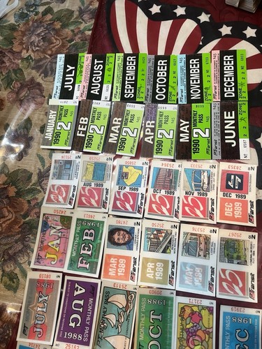 Vintage Pittsburgh Port Authority Hologram Bus Pass Large Lot Penguins Steelers - Picture 4 of 16