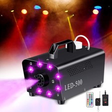 500W Spray Smoke Fog Machine RGB 8 LED Light Stage DJ Spray Remote Control