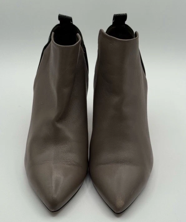 Reed Krakoff Black and Gray Ankle Boots with Block Heel Size 10.5 Us - Image 3 of 4