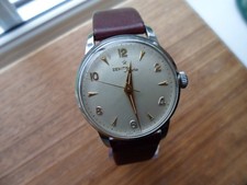 OROLOGIO VINTAGE ZENITH SPORTO 120 CAL CARICA MANUALE 18 JEWEL.BUONE CONDIZIONI. 34 mm.