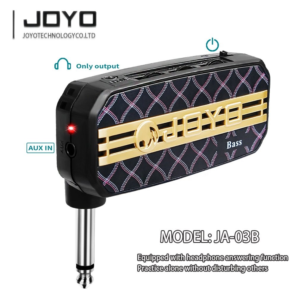 JOYO Bass Mini Headphone Amplifier with Headphone Output Practice Amp JA-03B