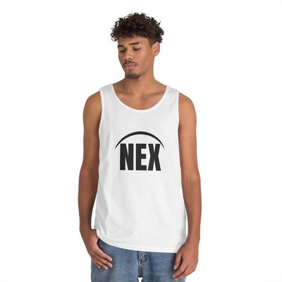 NEX  Tank Top | Minimal Retro Arc Typography