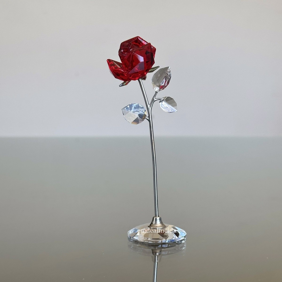 SWAROVSKI／クリスタルローズ BLOSSOMING ROSE, RED blossoming-rose--red-swarovski