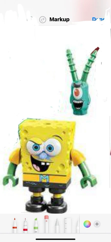 SpongeBob SquarePants Mega Bloks Figures Lot Patrick New Sealed From Set 94620 - Image 2 of 4