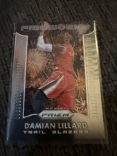 2015-16 Panini Prizm Basketball Fireworks #18 Damian Lillar