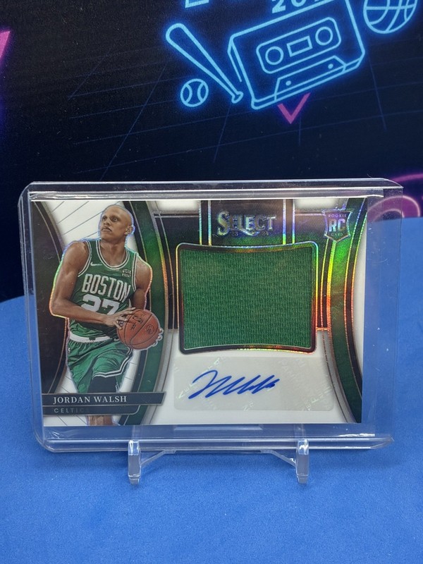 2023-24 Select Jordan Walsh 38/49 White Prizm Rookie Patch Auto JS-WAL RC MINT